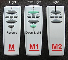 ceiling fans remote controls