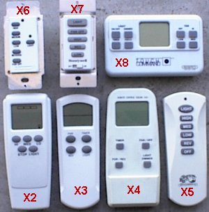 ceiling fans remote controls